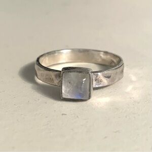 Silver Ring with Moonstone